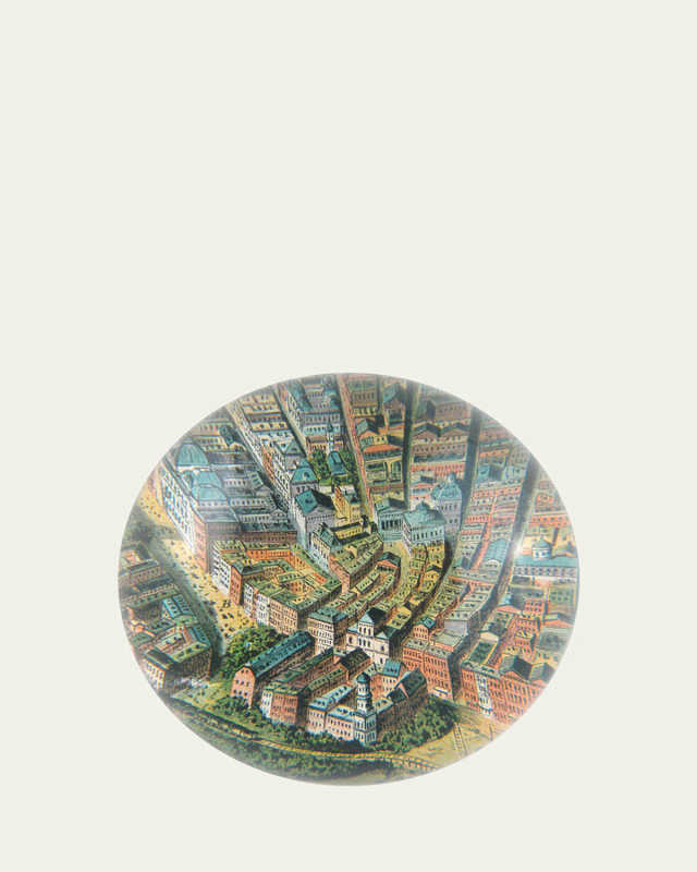 NYC Lower Manhattan Dome Paper Weight